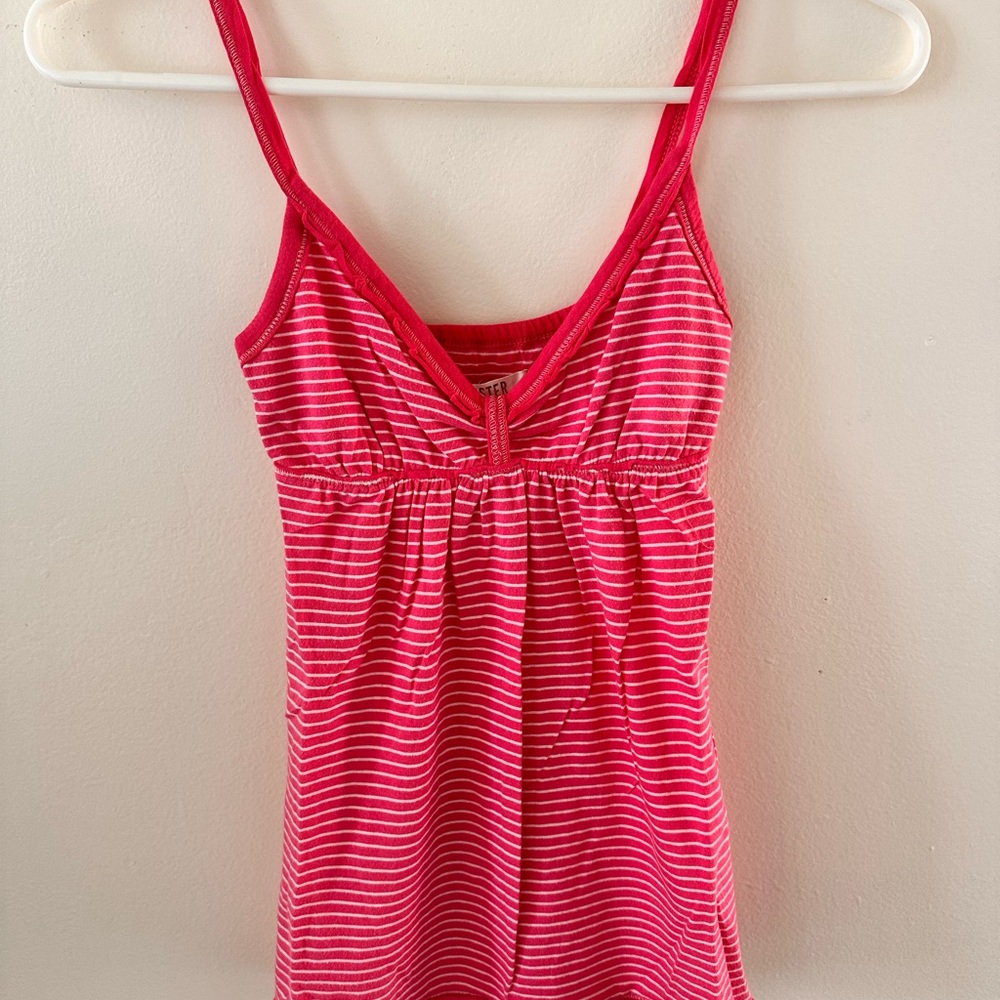 Striped Pink Tank Top from Hollister